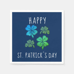 Lucky Shamrock Clover Happy St. Patrick's day Servet