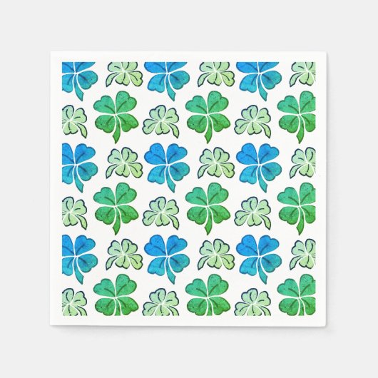 Lucky Shamrock Clover Pattern St. Patrick's day Servet (Voorkant)