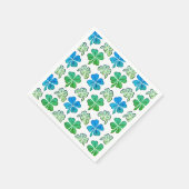 Lucky Shamrock Clover Pattern St. Patrick's day Servet (Hoek)
