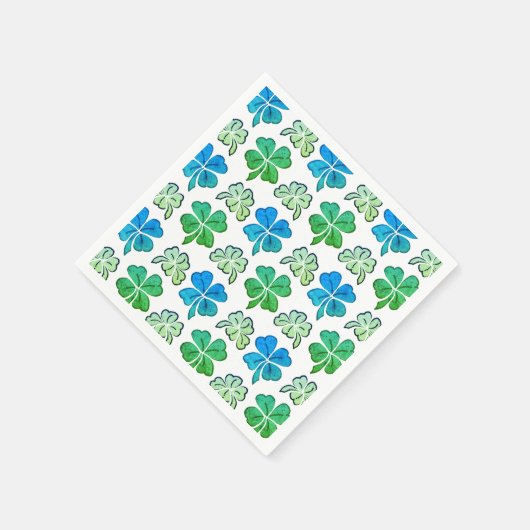 Lucky Shamrock Clover Pattern St. Patrick's day Servet (Hoek)