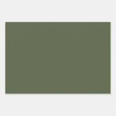 Lucky Shamrock Clover Waterverf Art Inpakpapier Vel (Voorkant 2)