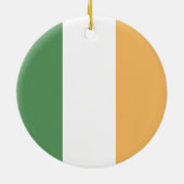 Lucky Shamrock Clover Waterverf Art Keramisch Ornament (Achterkant)