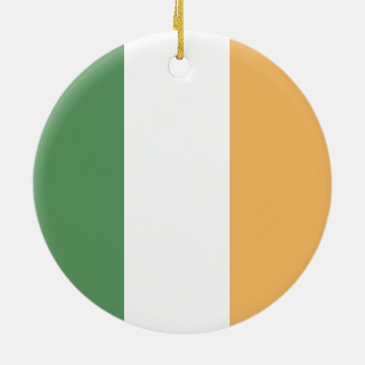 Lucky Shamrock Clover Waterverf Art Keramisch Ornament (Achterkant)