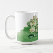 Lucky Shamrock Clover Waterverf Koffiemok (Links)