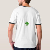 Lucky Shamrock Custom Typografie Graphic Green T-shirt (Achterkant)