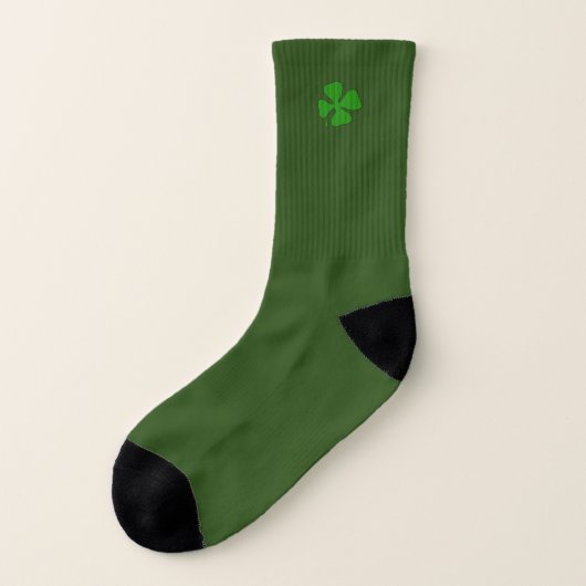 Lucky Shamrock Dark Green Small Socks Sokken (Links - buitenkant)