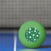 Lucky Shamrock en Paw Print Pingpongbal (Net)
