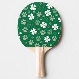 Lucky Shamrock en Paw Print Tafeltennisbatje