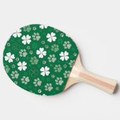 Lucky Shamrock en Paw Print Tafeltennisbatje (Zijkant)