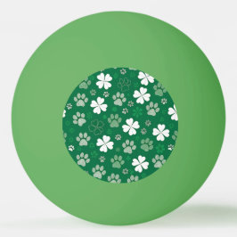 Lucky Shamrock en Pootafdruk Pingpongbal