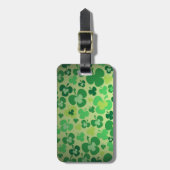 Lucky Shamrock Explosion Travel Label Bagagelabel (Voorkant verticaal)