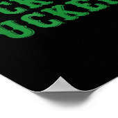 Lucky shamrock fcker grappige St. Patrick's dag Poster (Hoek)