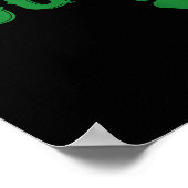 Lucky shamrock fcker grappige St. Patrick's Day Poster (Hoek)