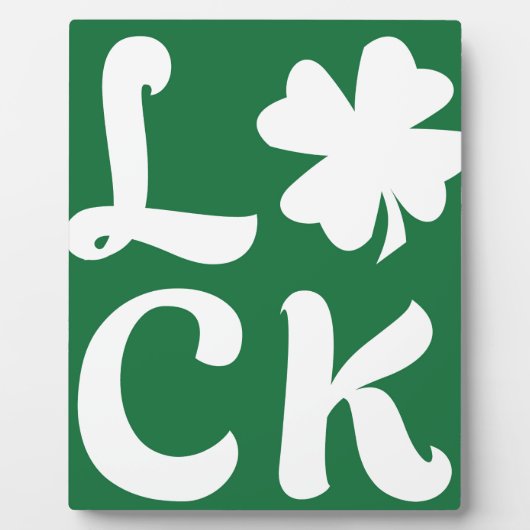 Lucky Shamrock Fotoplaat (Voorkant)