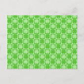 Lucky Shamrock Four Leaf Clover Briefkaart (Voorkant)