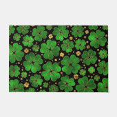 Lucky Shamrock four-leaf Clover Pattern Deurmat (Voorkant)