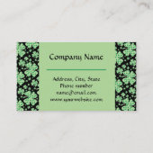 Lucky Shamrock Four Leaf Clover Visitekaartje (Achterkant)