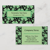 Lucky Shamrock Four Leaf Clover Visitekaartje (Voorkant / Achterkant)