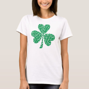 Lucky Shamrock gemaakt van kleine Shamrocks T-shirt
