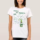 Lucky Shamrock Gnome St. Paddy's Day T-shirt (Voorkant)