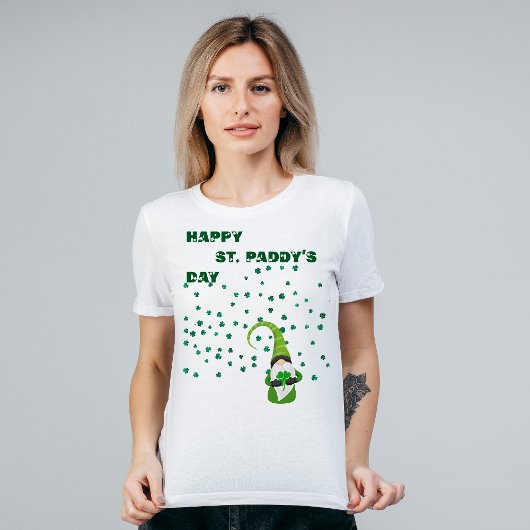Lucky Shamrock Gnome St. Paddy's Day T-shirt