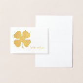 Lucky Shamrock Gold Foil Note-kaarten Folie Kaarten (Display)