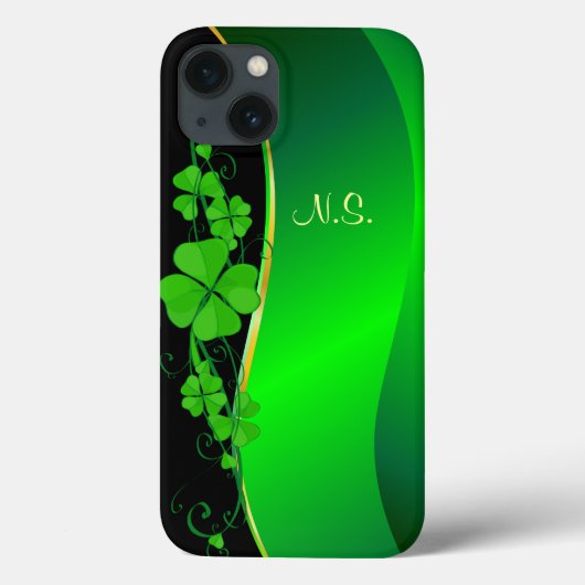 Lucky Shamrock goud faux glitter golf Case-Mate iPhone Case (Achterkant)