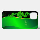 Lucky Shamrock goud faux glitter golf Case-Mate iPhone Case (Achterkant (horizontaal))