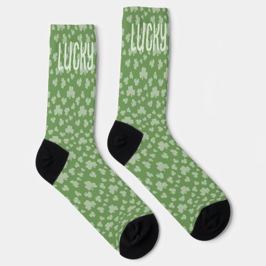Lucky Shamrock Green gepersonaliseerde vader Sokke Sokken (Rechts)