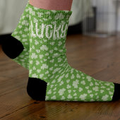 Lucky Shamrock Groene Persoonlijke Socks voor Papa Sokken