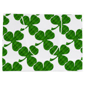Lucky Shamrock Grote Geschenktas Large Cadeautasje (Achterkant)