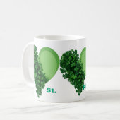 Lucky Shamrock Heart Mok | St. Patrick's Day (Voorkant links)