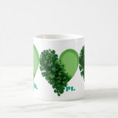 Lucky Shamrock Heart Mok | St. Patrick's Day (Center)