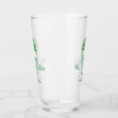 Lucky Shamrock hoefijzer St Patricks Day Beer Glas (Links)