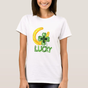 Lucky Shamrock & Hoefijzer T-shirt