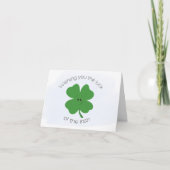 Lucky Shamrock Kaart (Voorkant)
