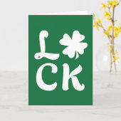 Lucky Shamrock Kaart (Gele Bloem)