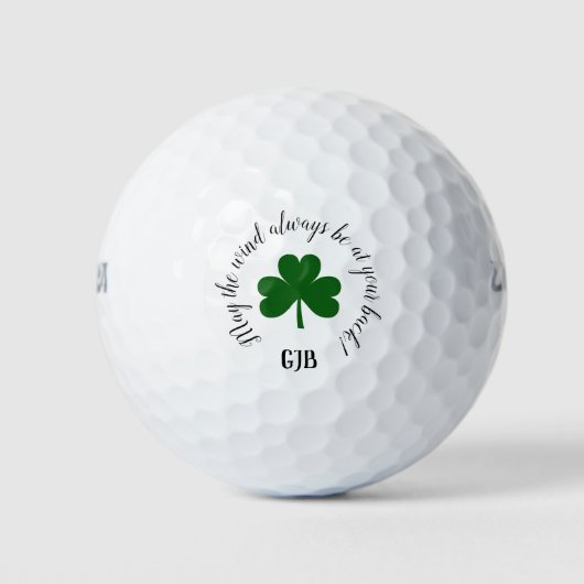 Lucky Shamrock kan altijd op je rug zijn Golfballen (Voorkant)
