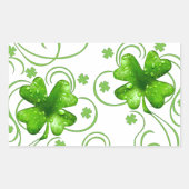 Lucky Shamrock Keepsake Rechthoekige Sticker (Voorkant)
