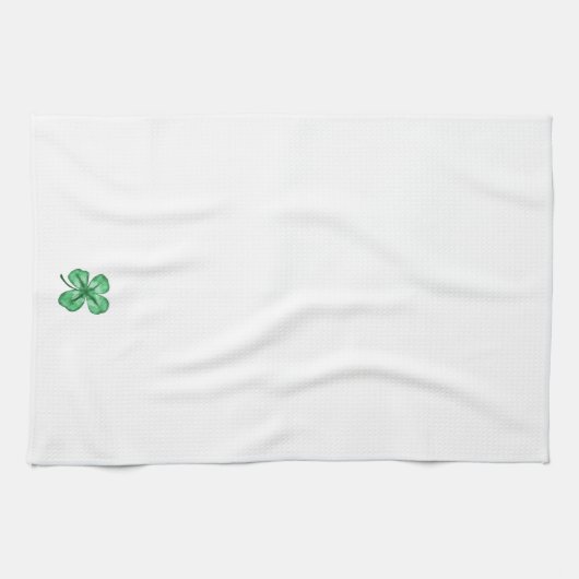 Lucky Shamrock Keukenhanddoek (Horizontaal)