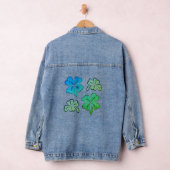 Lucky Shamrock Klaver Geluk Denim Jacket (Hangar)