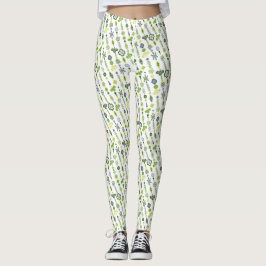 Lucky Shamrock Klaver Minimale Modern Gestreept Leggings