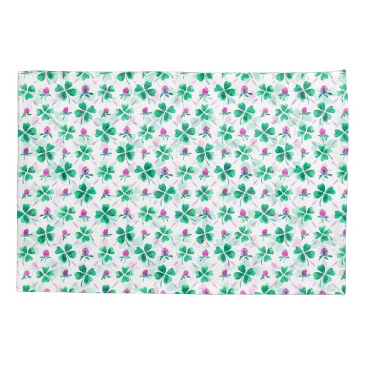 Lucky shamrock kussensloop (Achterkant)