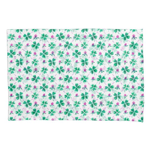 Lucky shamrock kussensloop (Voorkant)