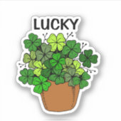Lucky Shamrock Laptop Sticker (Voorkant)