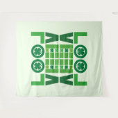 Lucky Shamrock Love Wandkleed (Voorkant (horizontaal))