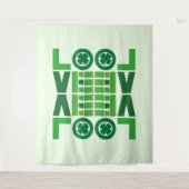 Lucky Shamrock Love Wandkleed (Voorkant)