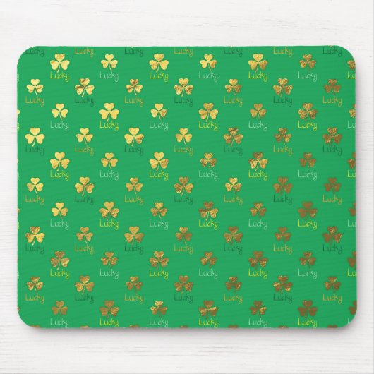 Lucky Shamrock Mousepad Muismat (Voorkant)