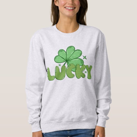 Lucky Shamrock Ontwerp Trui (Voorkant)