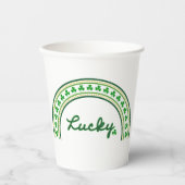 Lucky Shamrock Papieren Bekers (Voorkant)